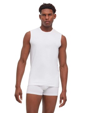 Falke 2-Pack Top Round-neck Daily Comfort Mellény Férfi Fehér | YNDG-89427
