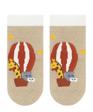Falke Baby Balloon Animals Slippers House Socks & Slippers Baba Bézs | EWIA-51273