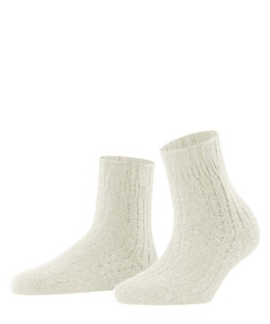 Falke Bedsock Rib House socks Zokni Női Fehér | PDGT-24651