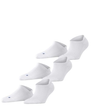 Falke Cool Kick 3-Pack Sneaker Socks Zokni Női Fehér | NLTY-72350