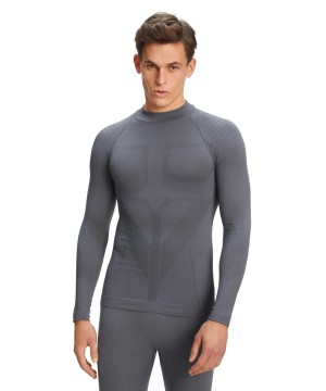 Falke Long sleeve shirt Warm Long Sleeve T-Shirts Férfi Fekete | WOXZ-69035