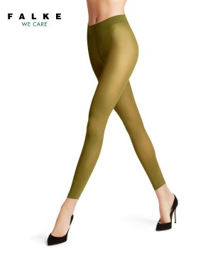 Falke Pure Matt 50 DEN Leggings Leggings Női Zöld | JQFA-43290