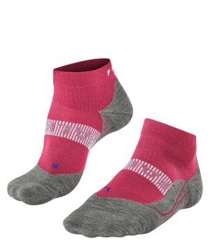 Falke RU4 Endurance Cool Short Running Short sock Sports Socks Női Piros | RMDL-06589