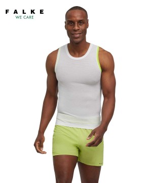 Falke Tanktop Ultralight Cool Rövid Ujjú Ing Férfi Fehér | GLJQ-34687