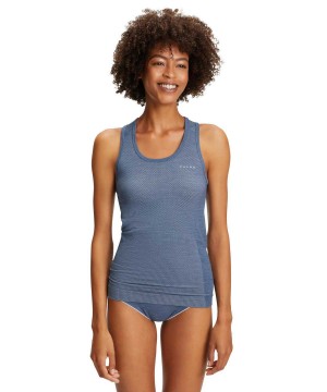 Falke Tanktop Wool-Tech Light Rövid Ujjú Ing Női Kék | HXID-51368