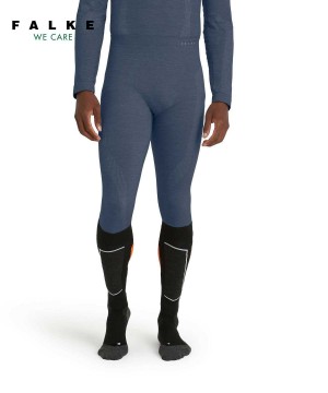 Falke Tights Wool-Tech Tights Férfi Kék | DOLG-04623