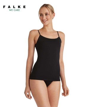 Falke Top Daily Natural Bras & Tops Női Fekete | EMJS-13958