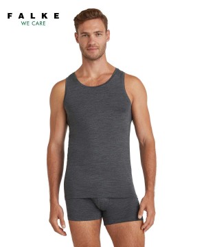 Falke Top Round-neck Daily ClimaWool Mellény Férfi Szürke | GTHF-89276